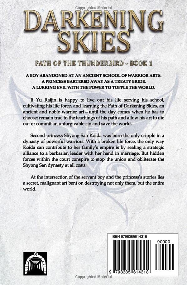 Darkening Skies back cover