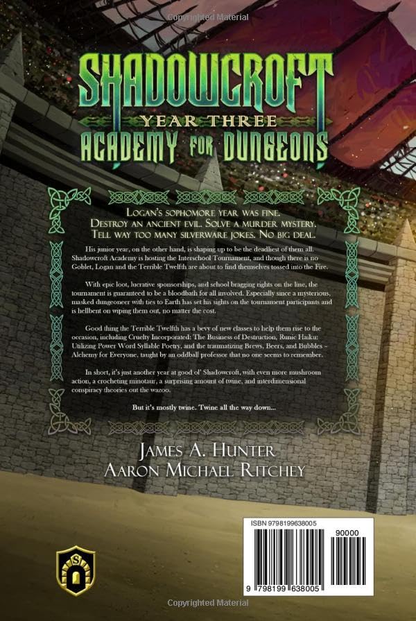 Shadowcroft Academy For Dungeons: Year Three back cover